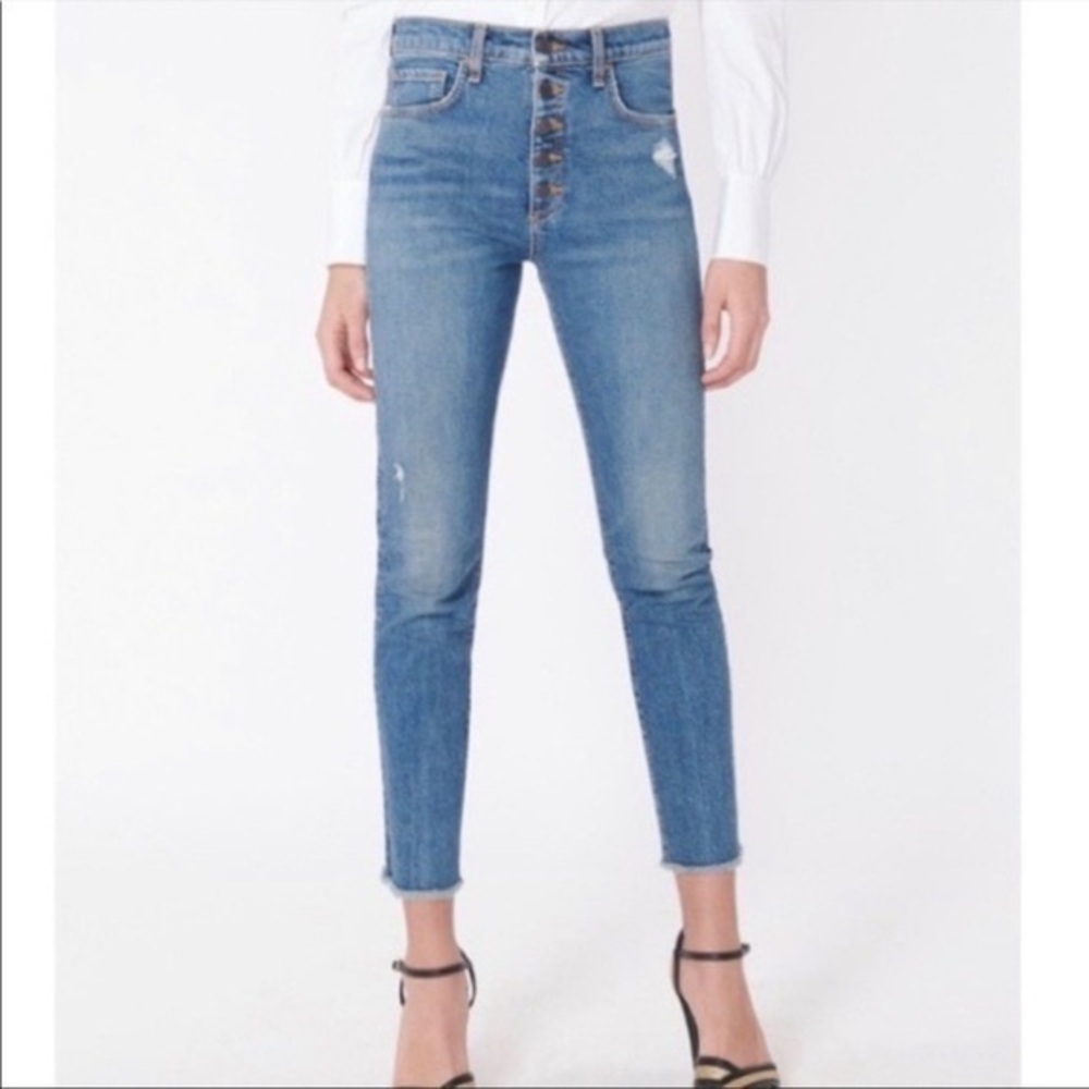 Veronica Beard Faye High Rise Skinny Jeans Size 28